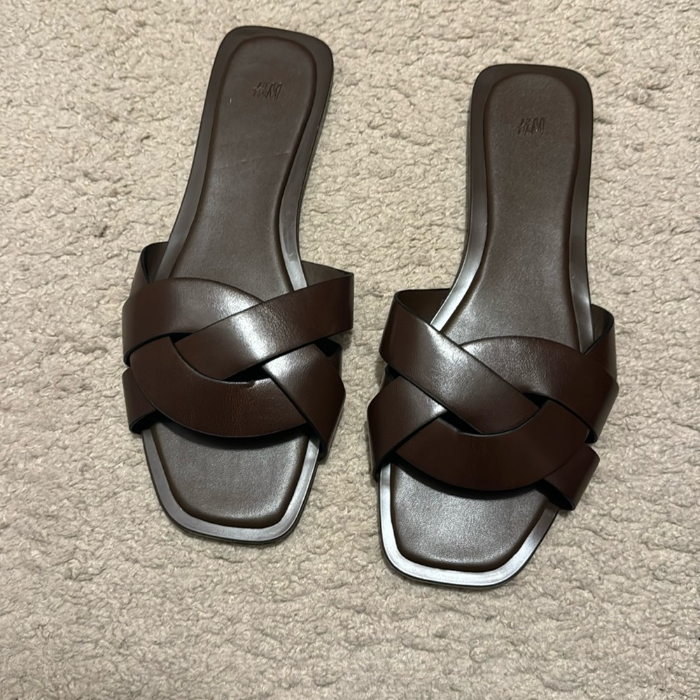 Brown H&M sandals
